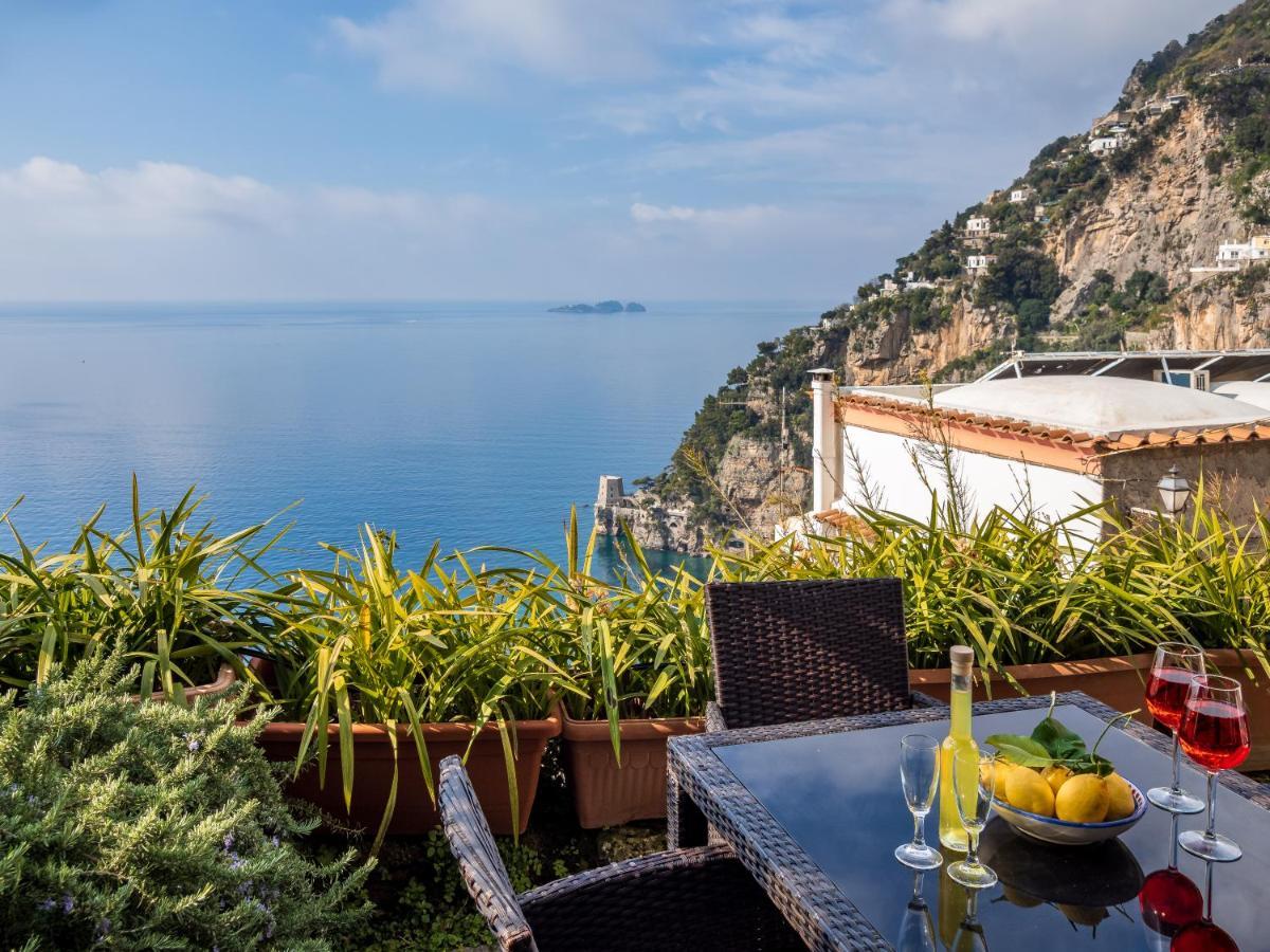 Scorcio D' Oltremare - Sea View Apt In Positano Kültér fotó